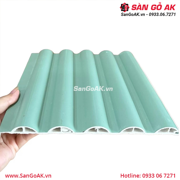 Tấm ốp lam sóng tròn màu xanh mint