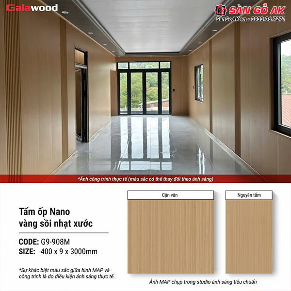 Trang trí nội thất sang trọng, đẳng cấp hơn với tấm ốp Nano G9-908M