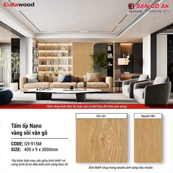 Trang trí nội thất sang trọng, đẳng cấp hơn với tấm ốp Nano G9-915M