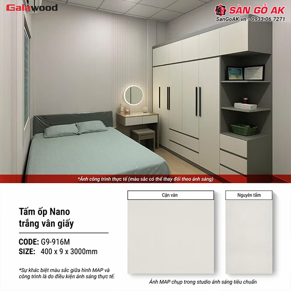 Trang trí nội thất sang trọng, đẳng cấp hơn với tấm ốp Nano G9-916M