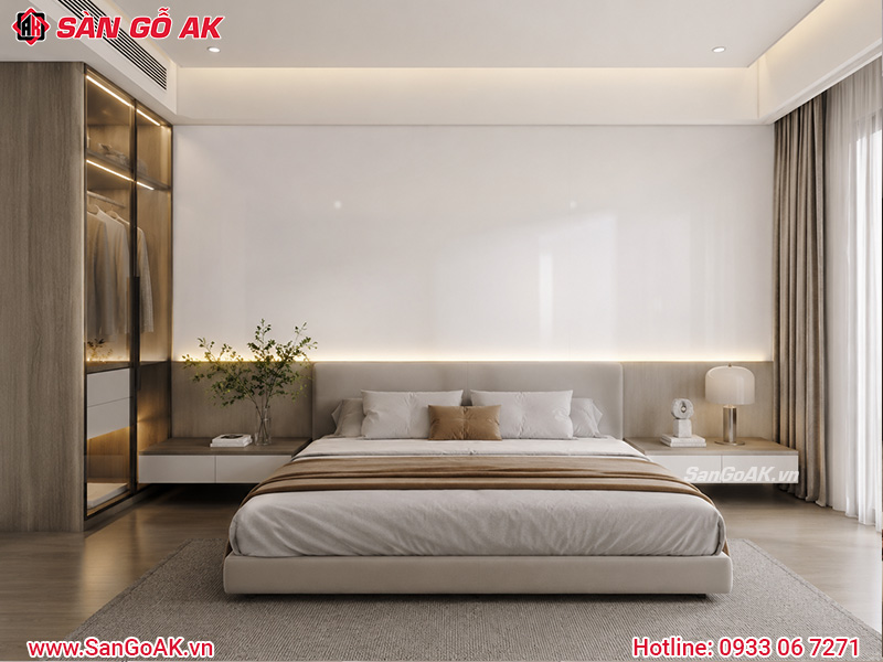 Tấm nano KW-41 ốp tường phòng ngủ sang trọng