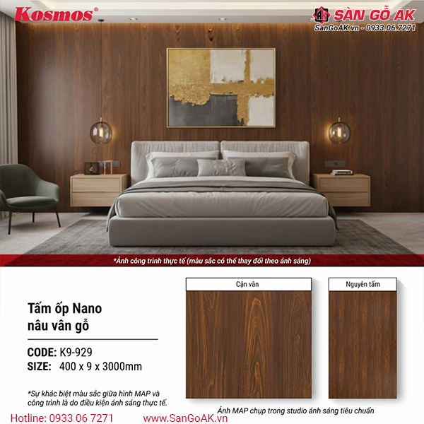 Tấm ốp Nano K9-929 có nhiều ưu điểm vượt trội trong trang trí nội thất