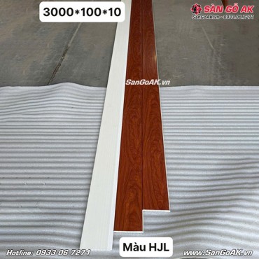 Tấm ốp nhựa Nano bản nhỏ vân gỗ đỏ cam HJL