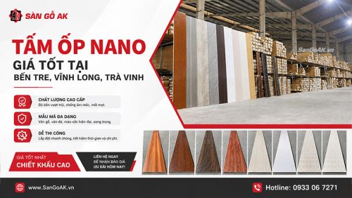 Kho Bán Tấm Ốp Nhựa Nano Từ TPHCM Giao Về Bến Tre, Vĩnh Long, Trà Vinh