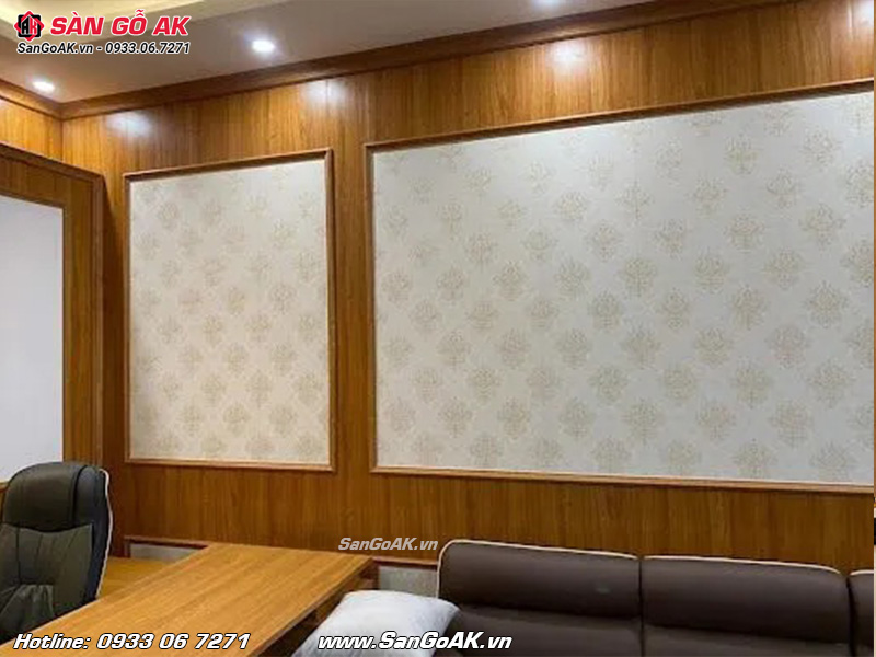 Phòng làm việc, văn phòng sẽ trở nên nổi bật hơn với tấm ốp Nano hoa văn
