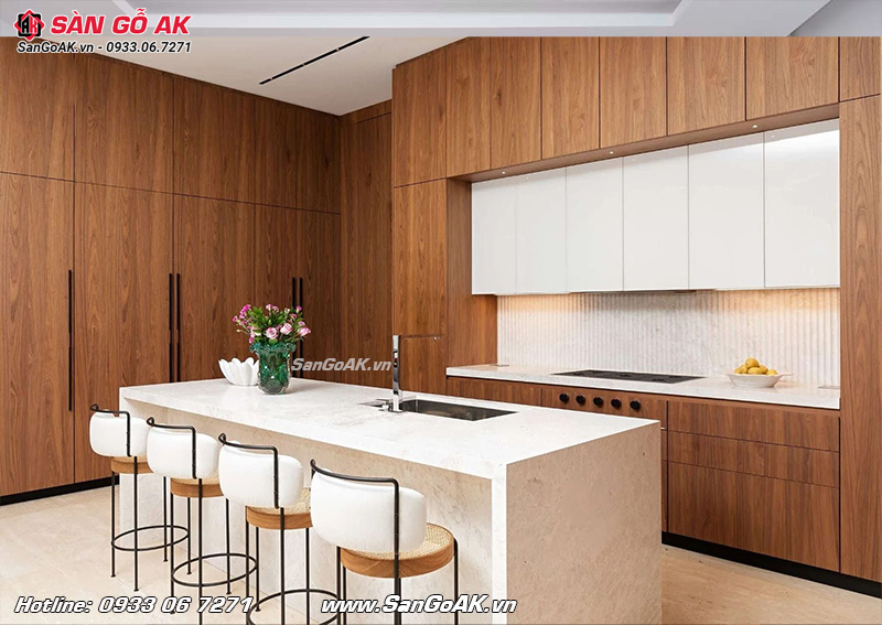 Tấm Nano với khả năng chống nước tốt rất thích hợp cho nhà bếp