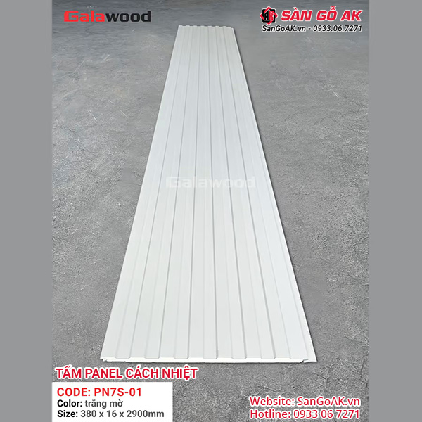 Tấm Panel PN7S-01 có trọng lượng nhẹ dễ thi công, độ bền trên 20 năm