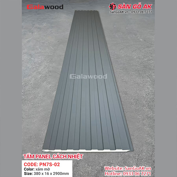 Tấm Panel PN7S-02 có trọng lượng nhẹ dễ thi công, độ bền trên 20 năm