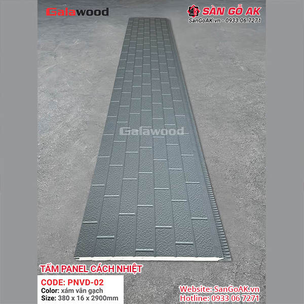 Tấm Panel PNVD-02 có trọng lượng nhẹ dễ thi công, độ bền trên 20 năm
