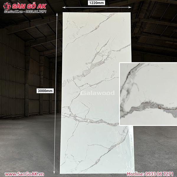 Sàn Gỗ AK - nơi cung cấp tấm ốp than tre G-713 vân đá marble vân mây