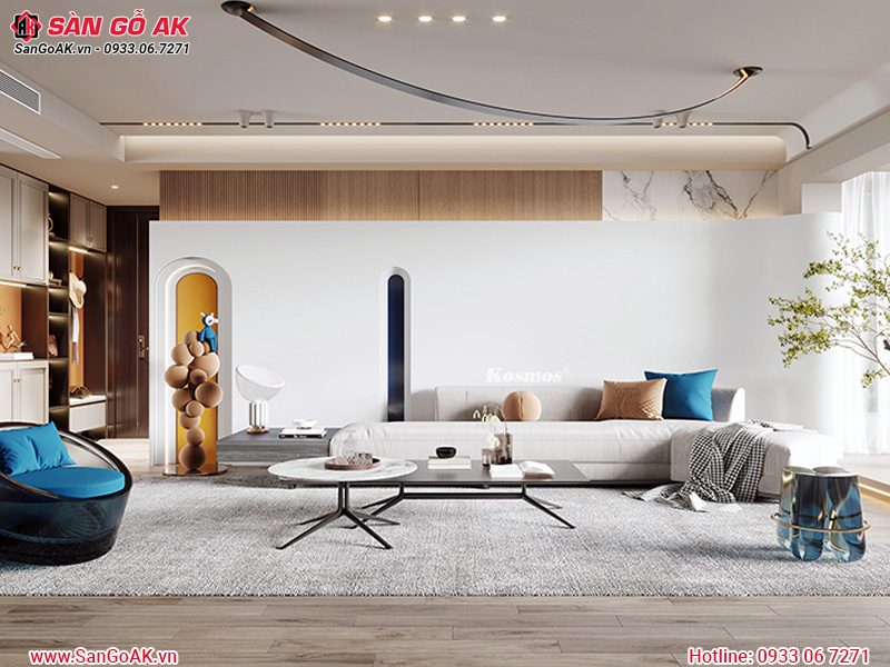 Tấm ốp than tre đơn sắc G-709 ốp vách sofa phòng khách