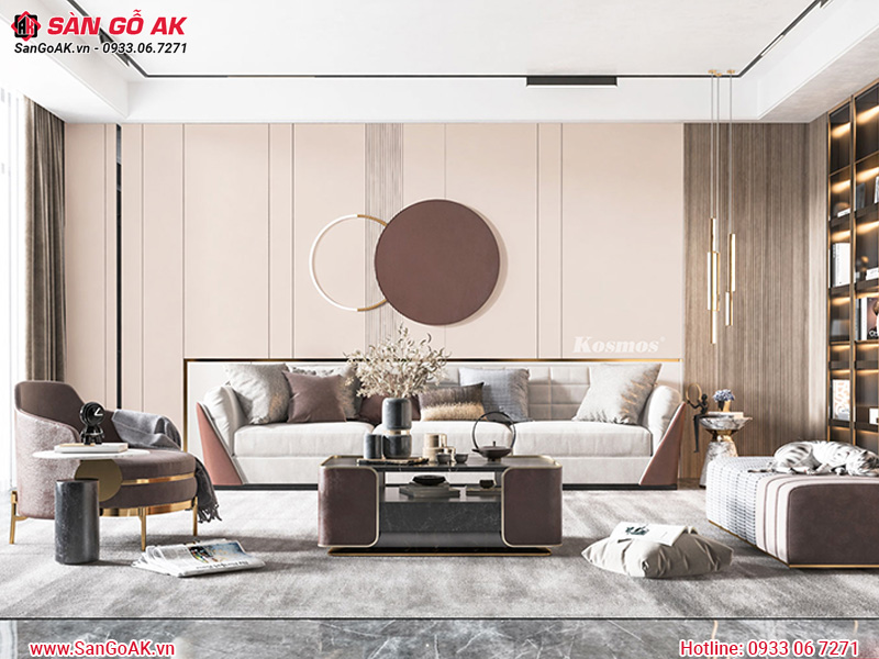 Tấm ốp than tre đơn sắc G-701 ốp vách sofa phòng khách