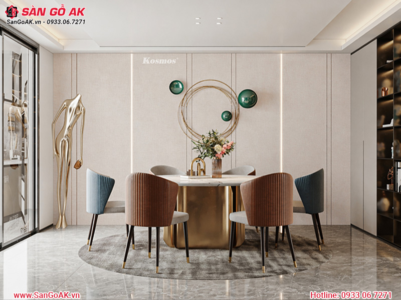 Tấm ốp than tre vân vải G-703 ốp tường phòng ăn sang trọng