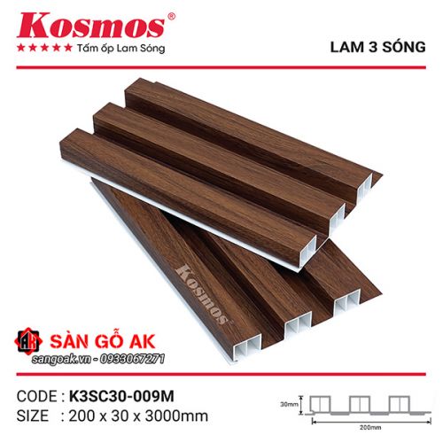 Tấm ốp lam 3 sóng cao SPC Kosmos K3SC30-009M