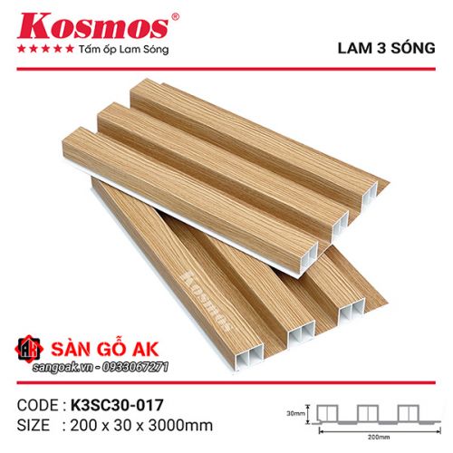 Tấm ốp lam 3 sóng cao SPC Kosmos K3SC30-017