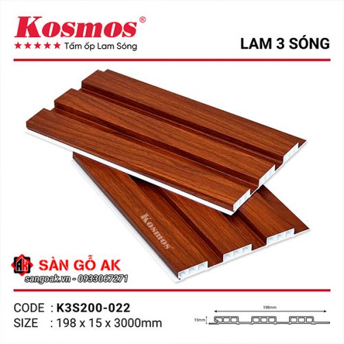 Tấm ốp lam 3 sóng thấp SPC Kosmos K3S200-022