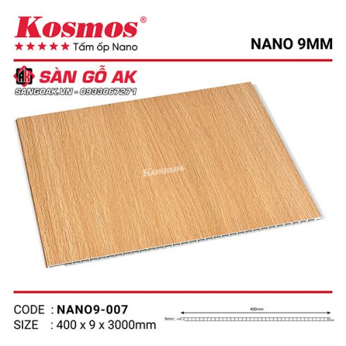 Tấm ốp Nano 9mm PVC Kosmos NANO9-007