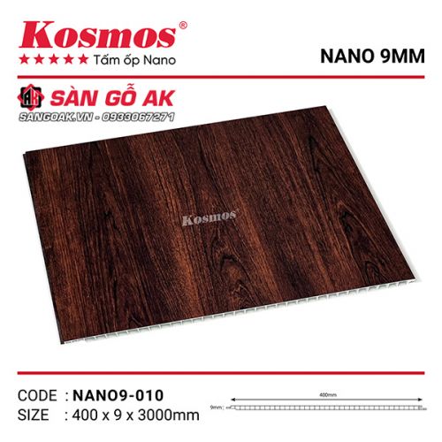 Tấm ốp Nano 9mm PVC Kosmos NANO9-010