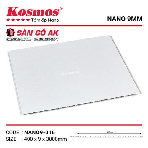 Tấm ốp Nano 9mm PVC Kosmos NANO9-016