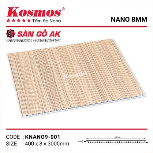 Tấm ốp Nano 8mm SPC Kosmos KNANO9-001