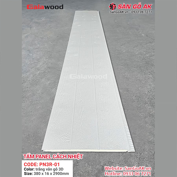 Tấm Panel PN3R-01 có trọng lượng nhẹ dễ thi công, độ bền trên 20 năm