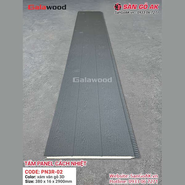 Tấm Panel PN3R-02 có trọng lượng nhẹ dễ thi công, độ bền trên 20 năm