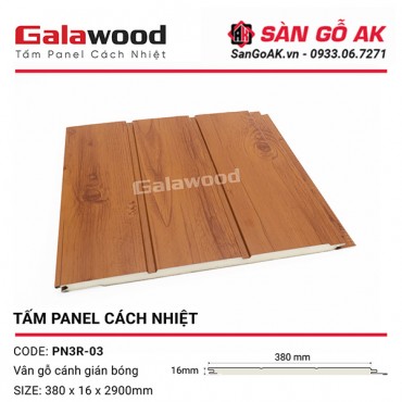 Tấm Panel Cách Nhiệt 3 Rãnh PN3R-03 Màu Cánh Gián