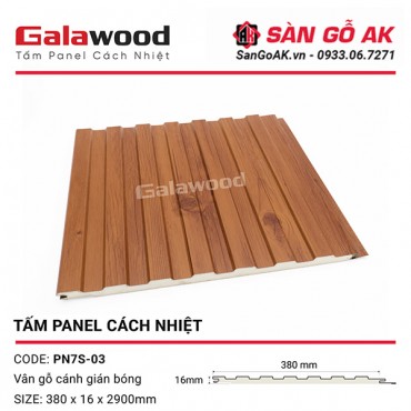 Tấm Panel Cách Nhiệt 7 Sóng PN7S-03 Màu Cánh Gián