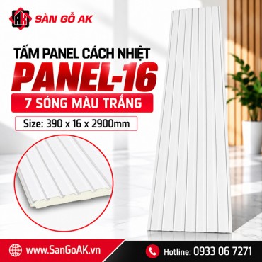 Tấm Panel Cách Nhiệt 7 Sóng Panel-16 Màu Trắng