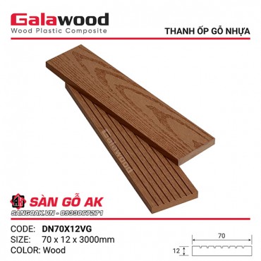 Thanh đa năng gỗ nhựa ngoài trời Galawood DN70X12VG Wood