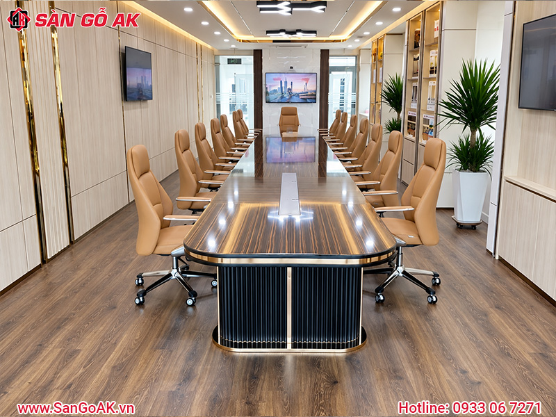 Mẫu Sàn Gỗ Công Nghiệp Phù Hợp Khu Vực Phòng Họp Công Ty
