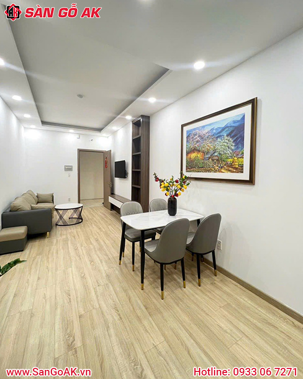 Sàn Gỗ Công Nghiệp Cho Phòng Khách Phong Cách Tối Giản