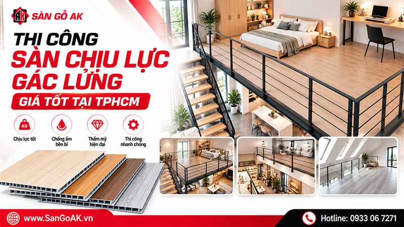 Thi Công Sàn Nhựa Chịu Lực Gác Lửng Tại TPHCM