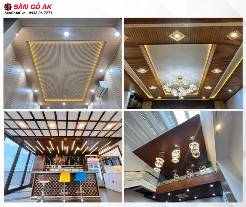 Ứng dụng tấm nhựa lam sóng dùng để ốp trần