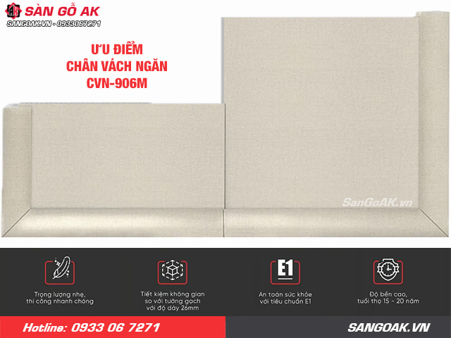 Ưu điểm của chân vách ngăn nhựa Galawood CVN-927M