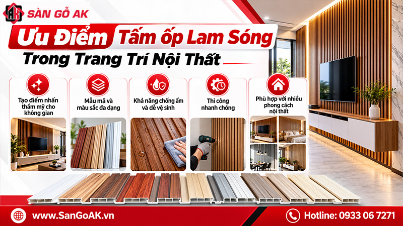 Ưu Điểm Của Tấm Ốp Lam Sóng Trong Trang Trí Nội Thất