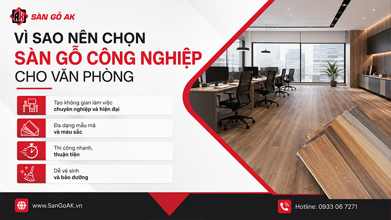 Vì Sao Nên Chọn Sàn Gỗ Công Nghiệp Cho Văn Phòng