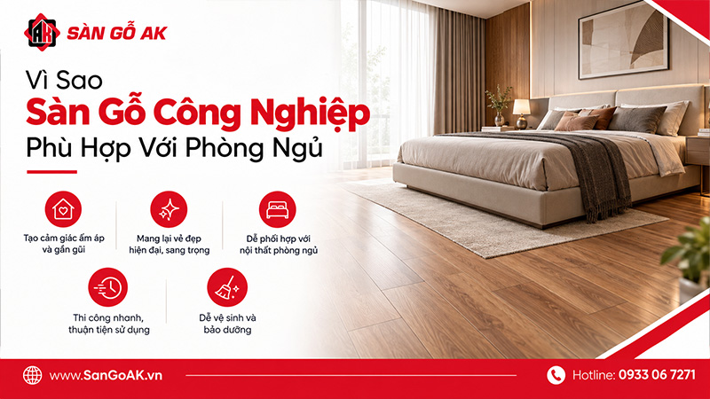 Vì Sao Sàn Gỗ Công Nghiệp Phù Hợp Với Phòng Ngủ