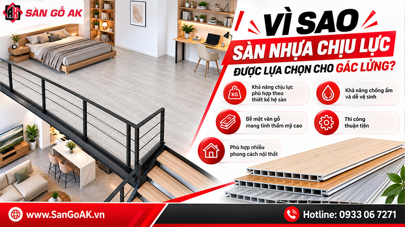 Vì Sao Sàn Nhựa Chịu Lực Được Lựa Chọn Cho Gác Lửng 